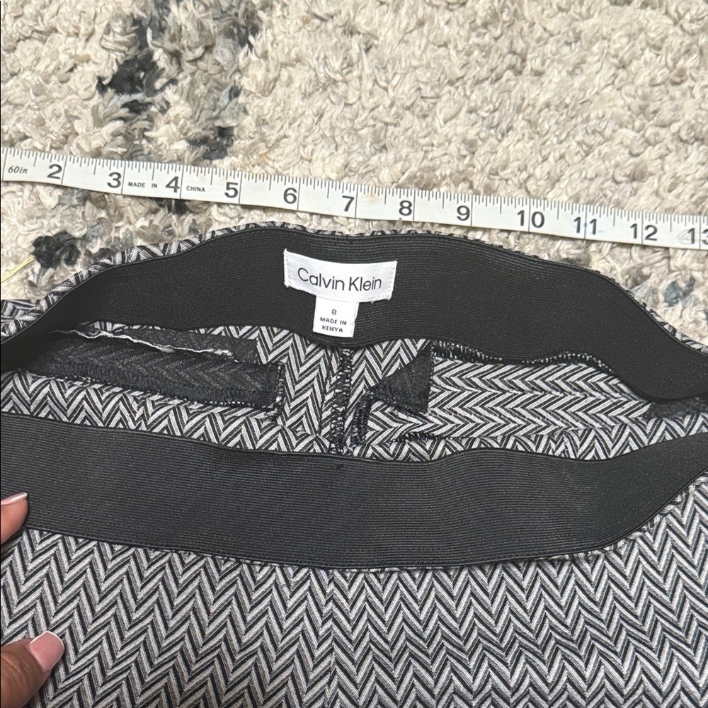 STRETCHY LEGGINGS Calvin Klein Zigzag - Black and White - Picture 4 of 11